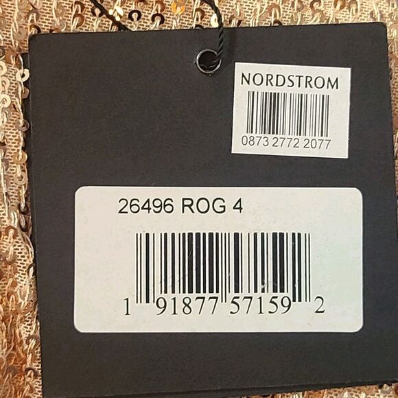 New MAC DUGGAL Rose/Gold Front Twist Plunging Sequined Mini Dress Wm's (4) $278 - Picture 13 of 13